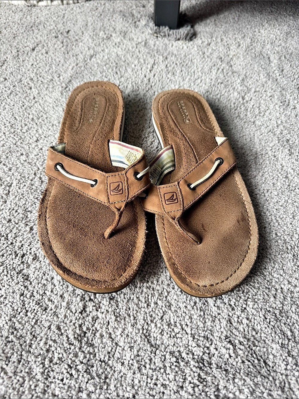 Sperry Women's Brown Leather Boat Sandals US 8